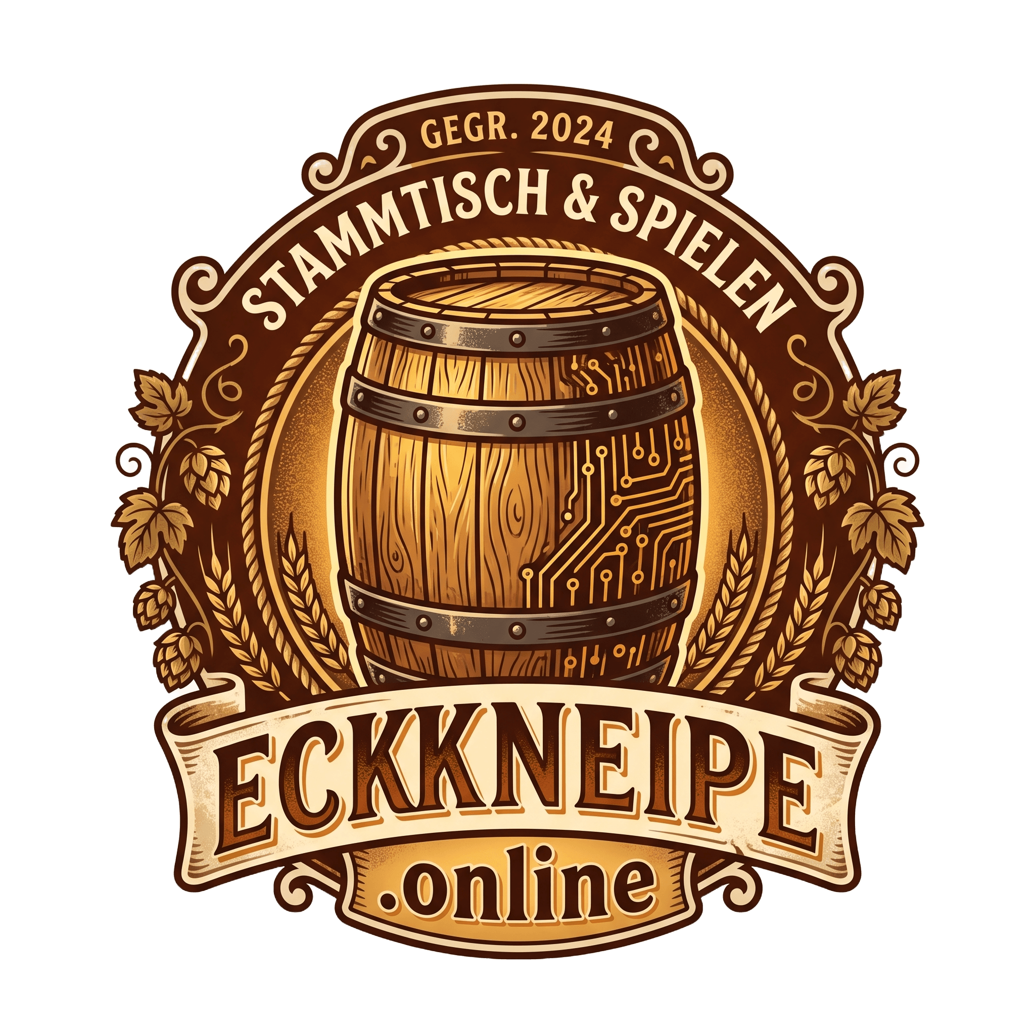 Eckkneipe Barrel Logo